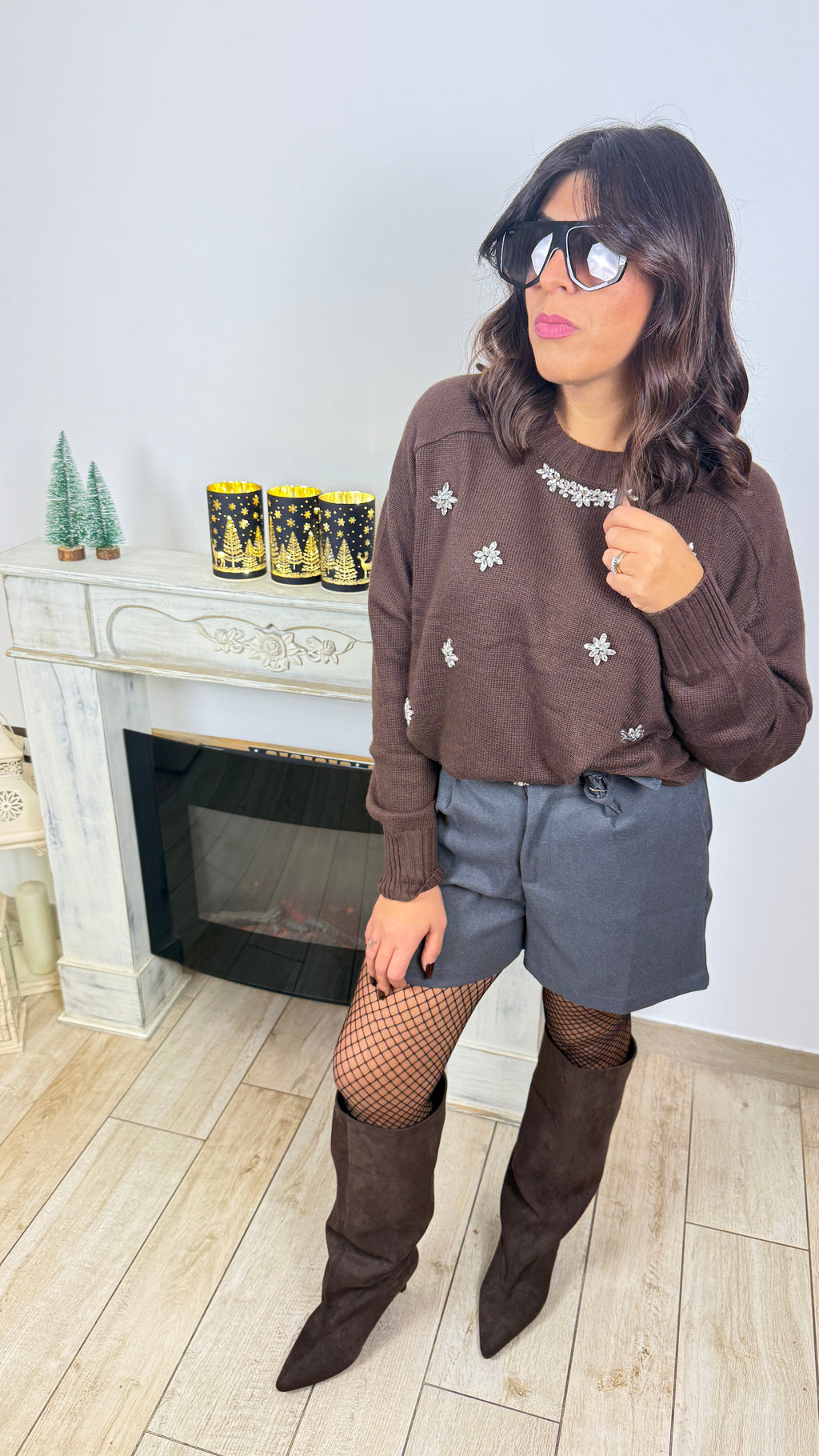 Pullover over diamond