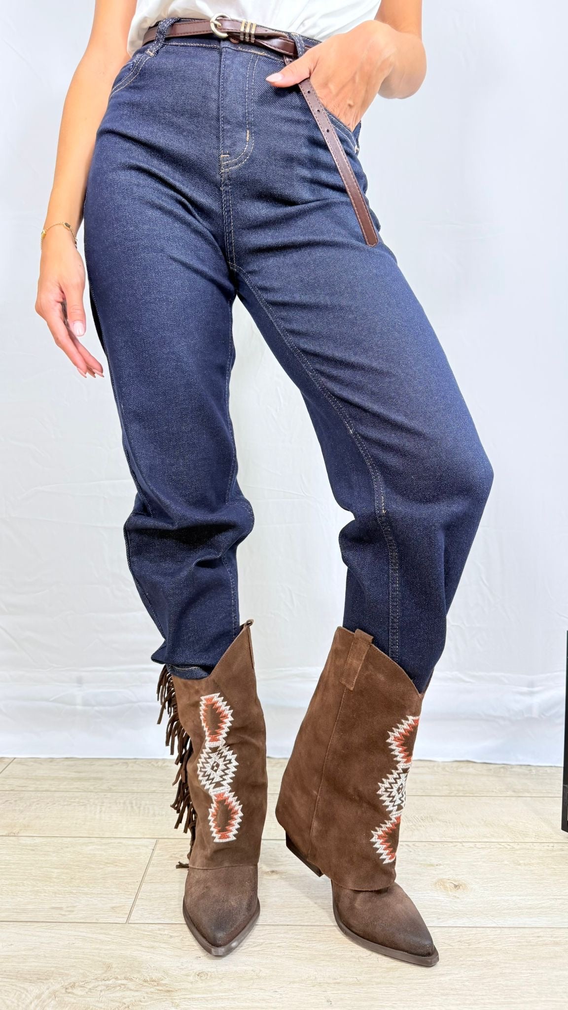 Jeans baggy, fit comodo.