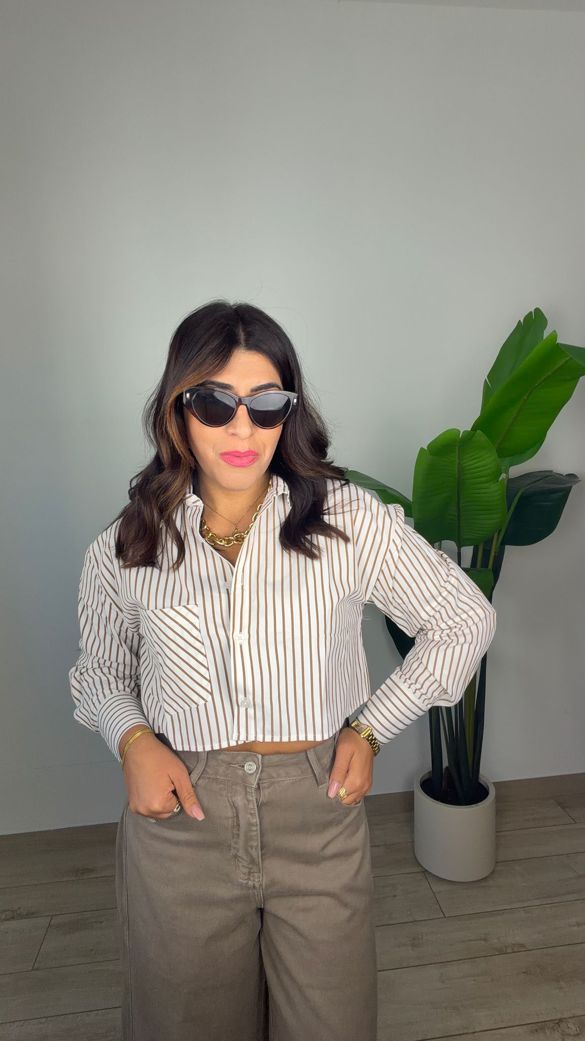 Camicia cropped